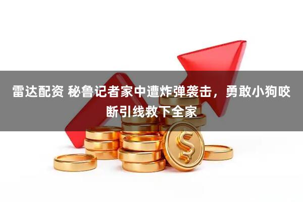 雷达配资 秘鲁记者家中遭炸弹袭击，勇敢小狗咬断引线救下全家