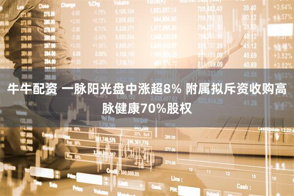 牛牛配资 一脉阳光盘中涨超8% 附属拟斥资收购高脉健康70%股权